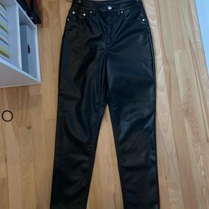 FAUX LEATHER PANTS